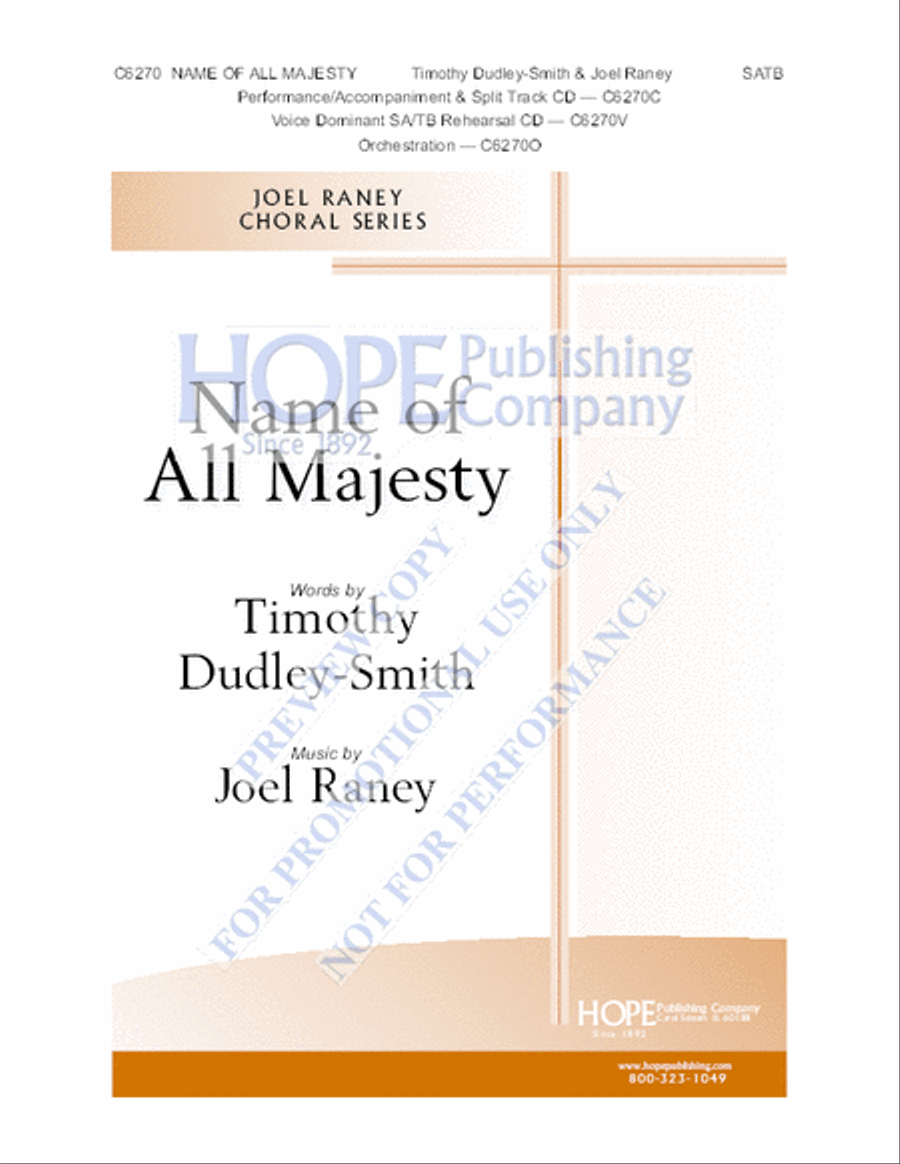 Name of All Majesty Name of All Majesty 4-Part scores gallery preview page 2