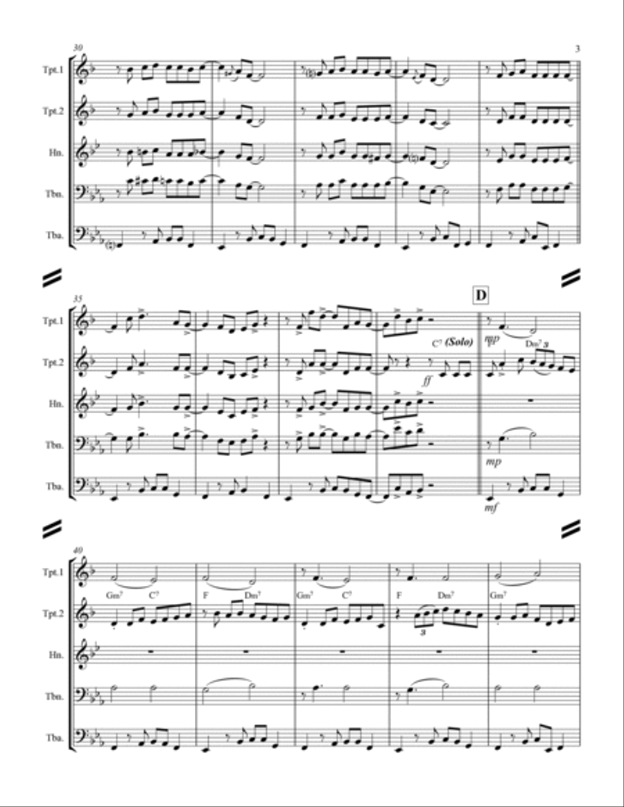 Blue Moon Brass Ensemble scores gallery preview page 4