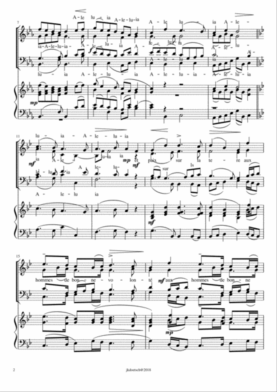 PAIX SUR LA TERRE Small Ensemble scores gallery preview page 2
