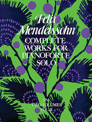 Book cover for Complete Works for Pianoforte Solo, Vol. II