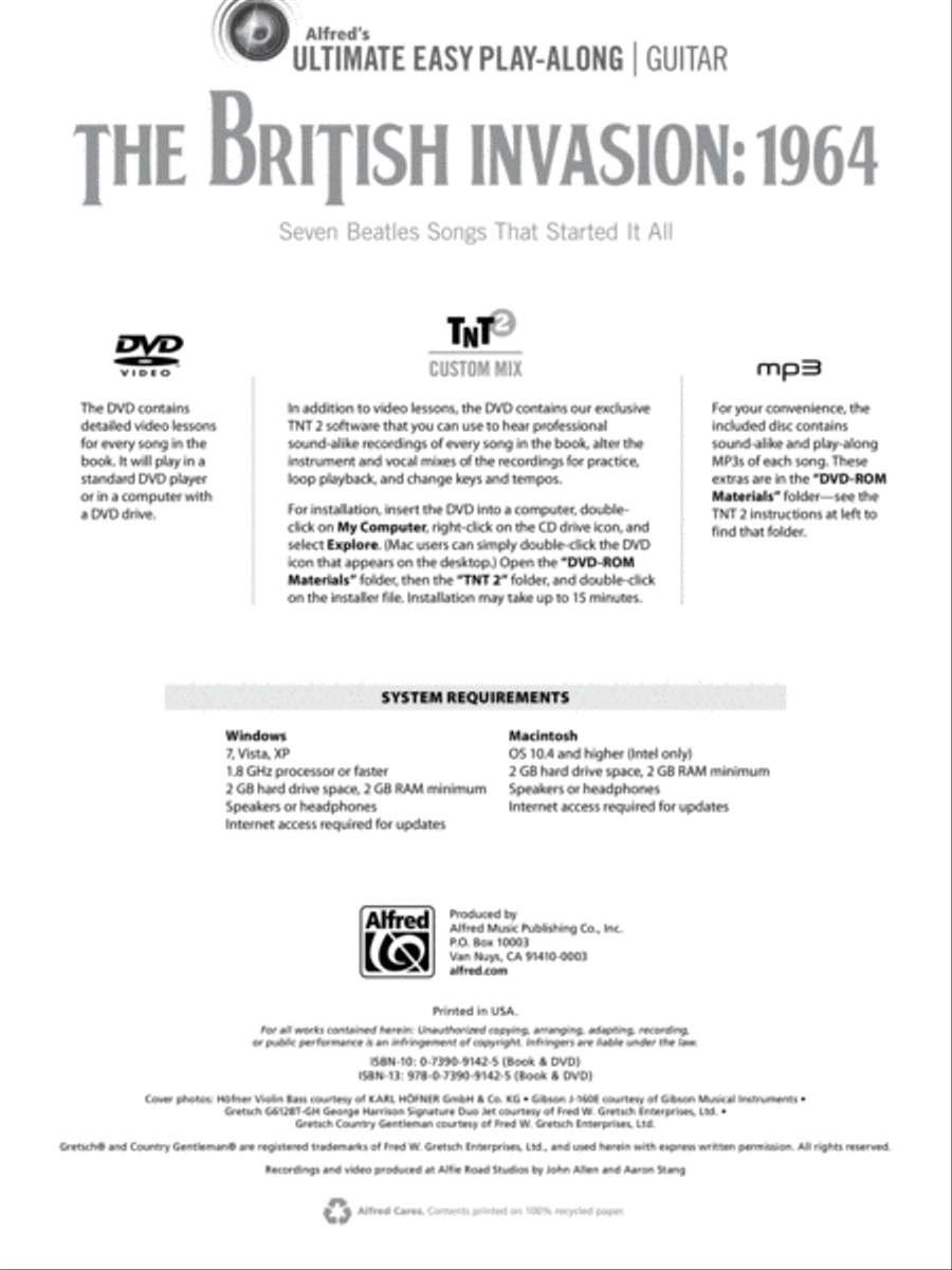 Ultimate Easy Guitar Play-Along -- The British Invasion 1964 Guitar Tablature scores gallery preview page 2