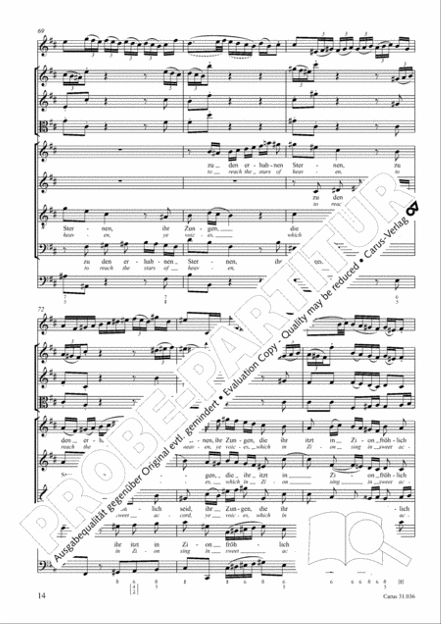 Up joyous raise your song (Schwingt freudig euch empor) 4-Part scores gallery preview page 15