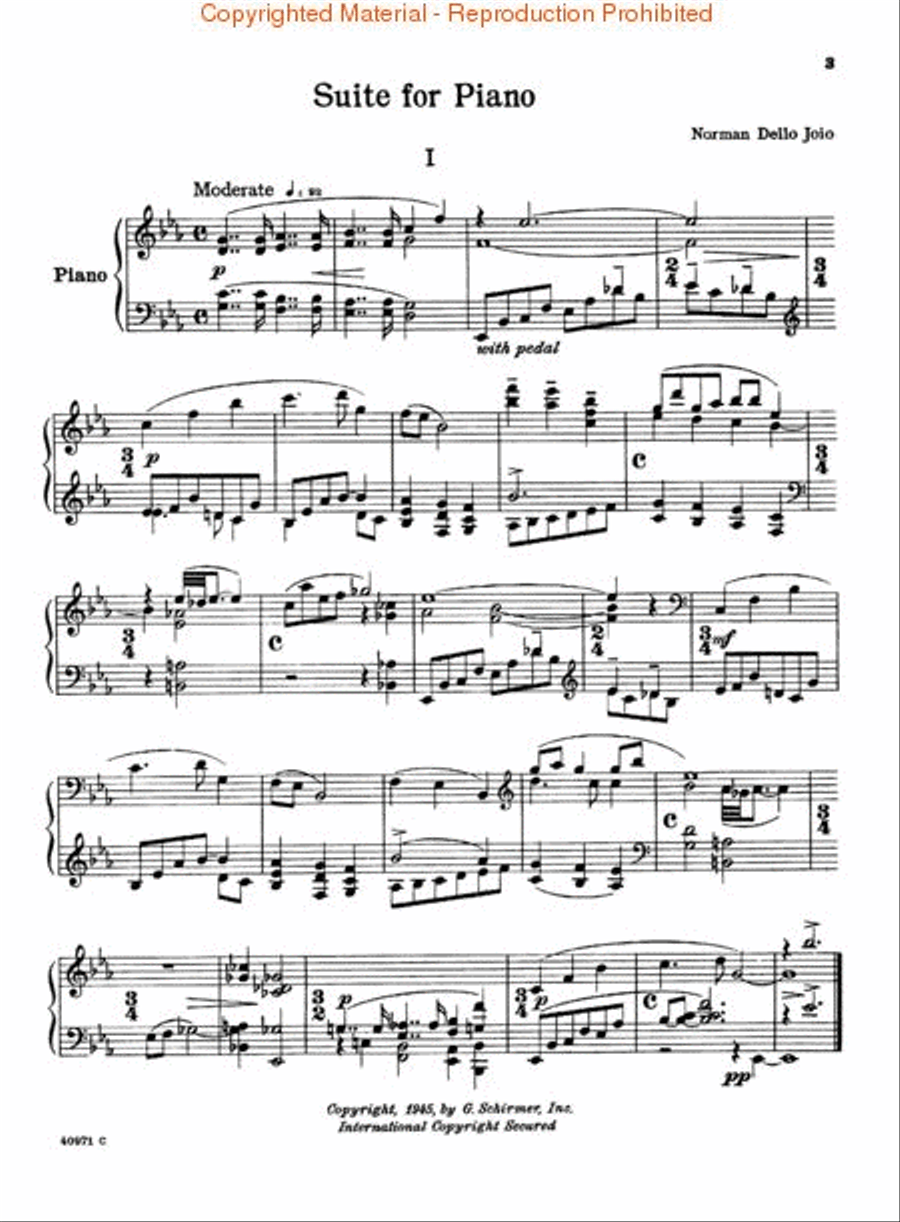 Suite for Piano Piano Solo scores gallery preview page 2