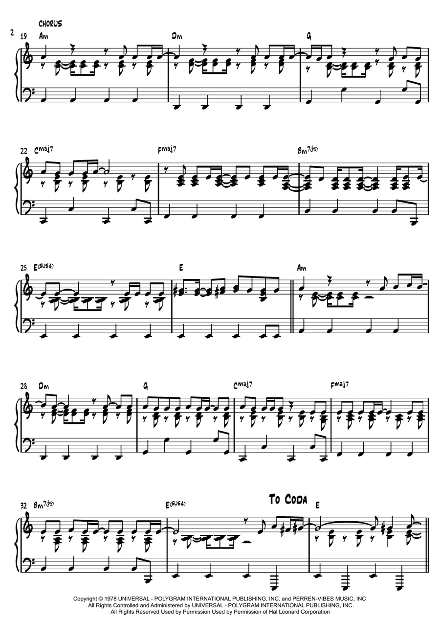 I Will Survive Piano Solo scores gallery preview page 2