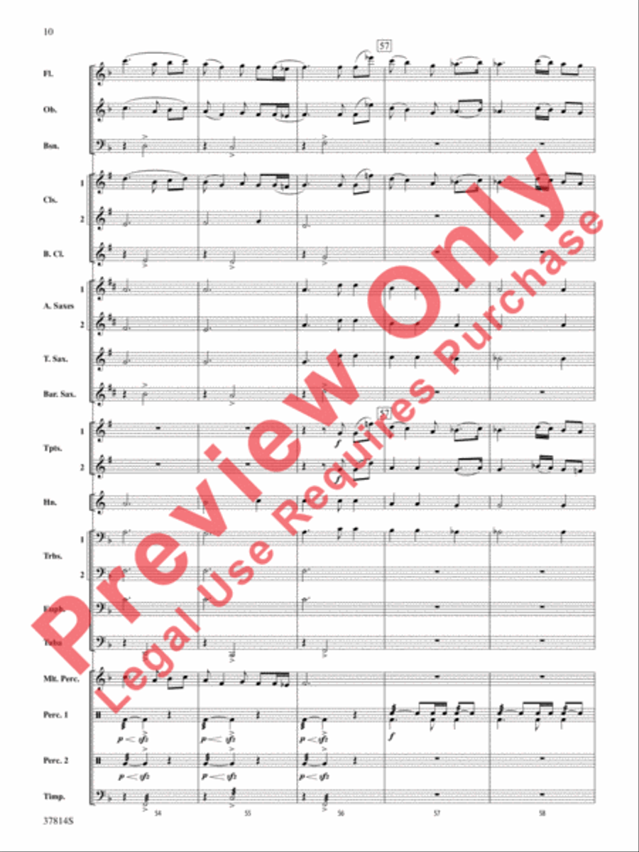 Wexford Carol Concert Band scores gallery preview page 11