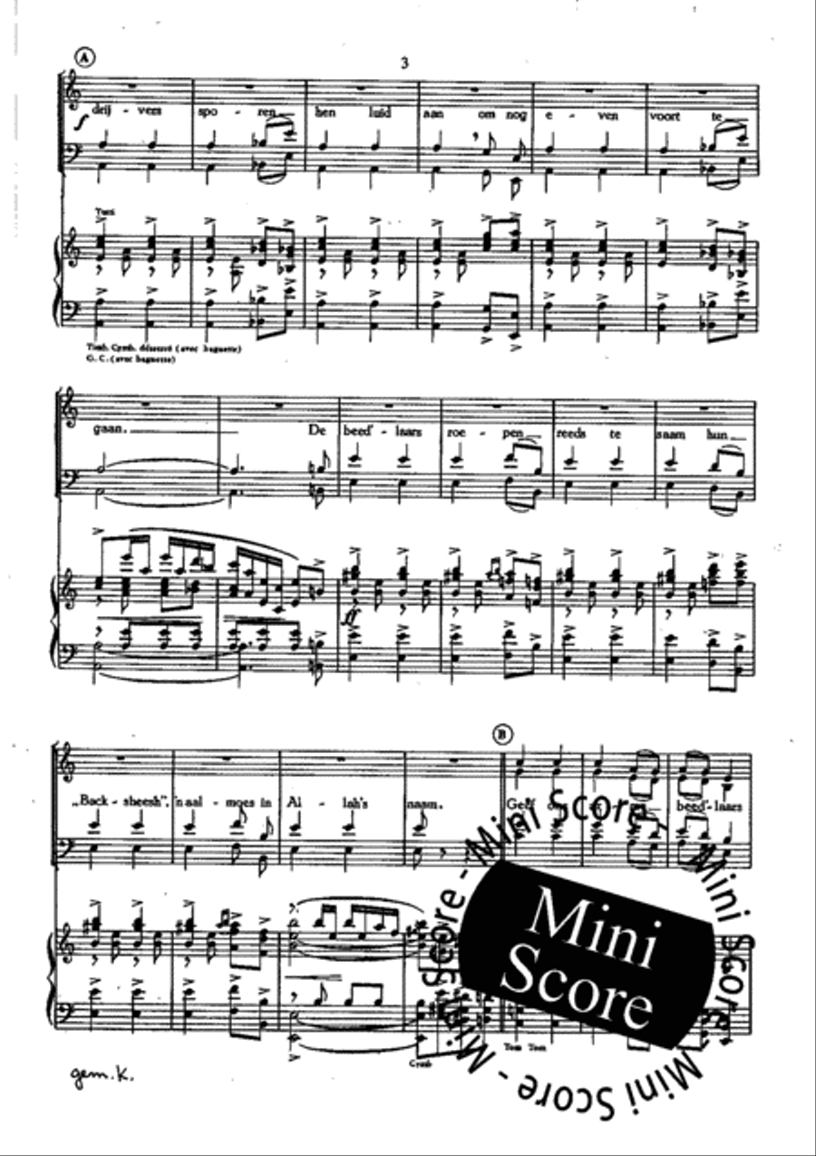 Sur un Marche Persan 4-Part scores gallery preview page 6