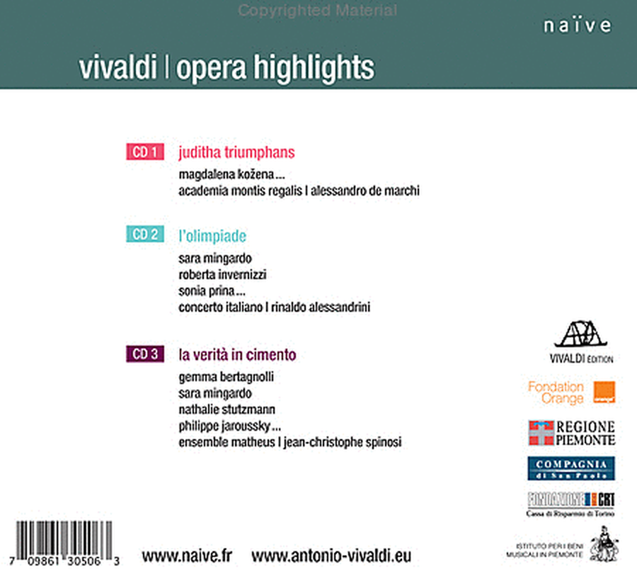 Opera Highlights: Vivaldi Edit