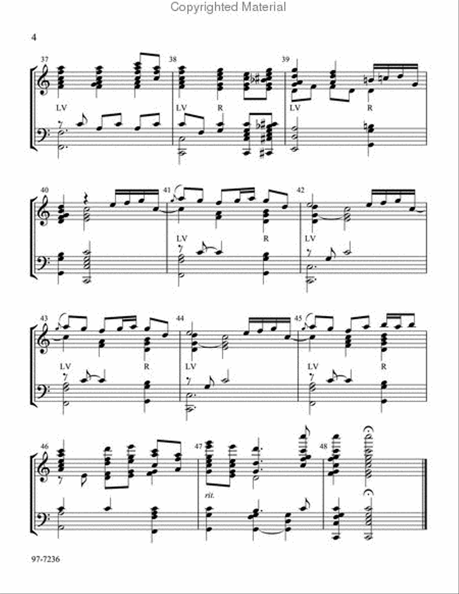 Children of the Heavenly Father (Line) Handbell Choir scores gallery preview page 4