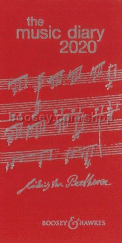 Boosey & Hawkes Music Diary 2020 Red