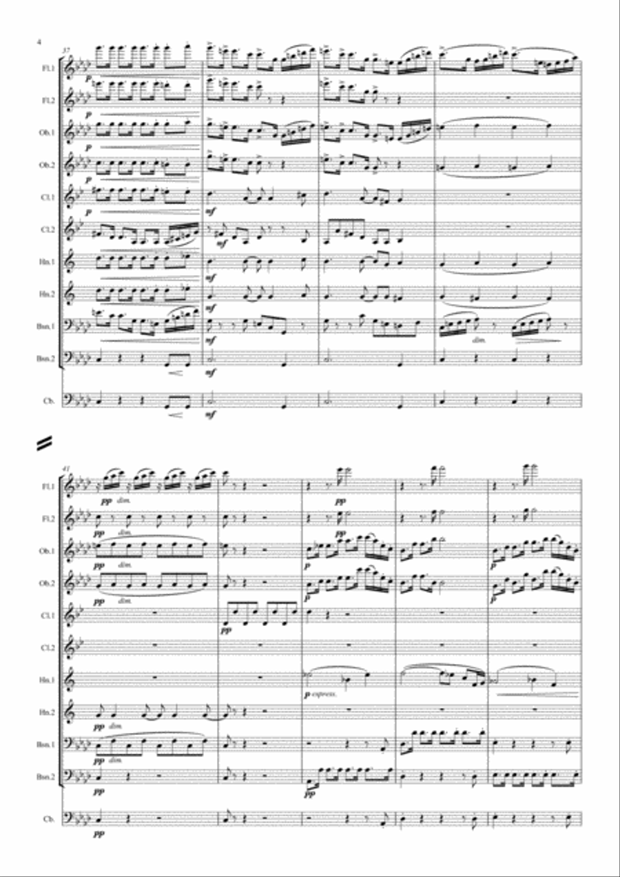 Dvorak: Serenade for Strings Op.22 Mvt. I - symphonic wind ensemble