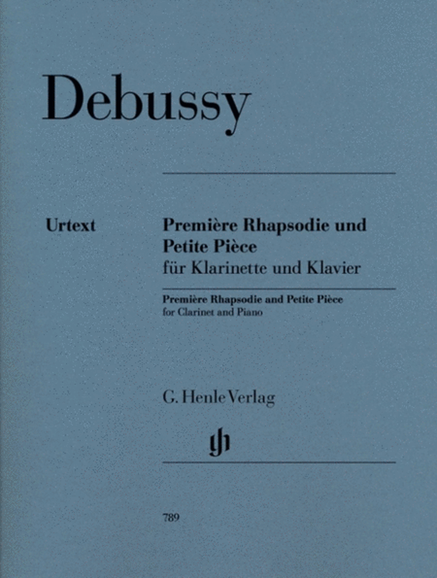 Debussy - Premiere Rhapsodie & Petite Piece Clarinet/Piano