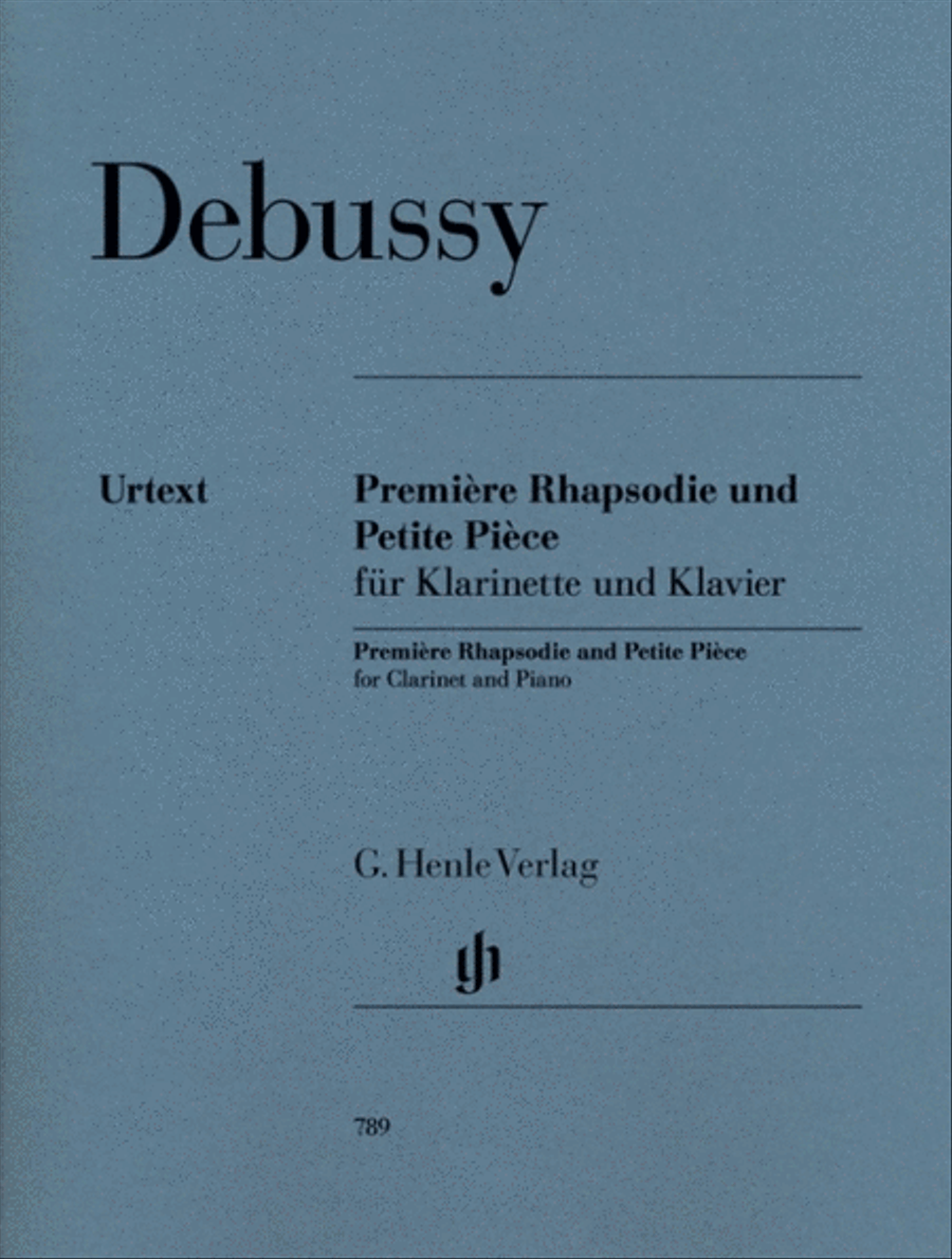Debussy - Premiere Rhapsodie & Petite Piece Clarinet/Piano Clarinet Solo scores gallery preview page 1