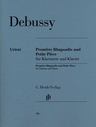 Book cover for Debussy - Premiere Rhapsodie & Petite Piece Clarinet/Piano