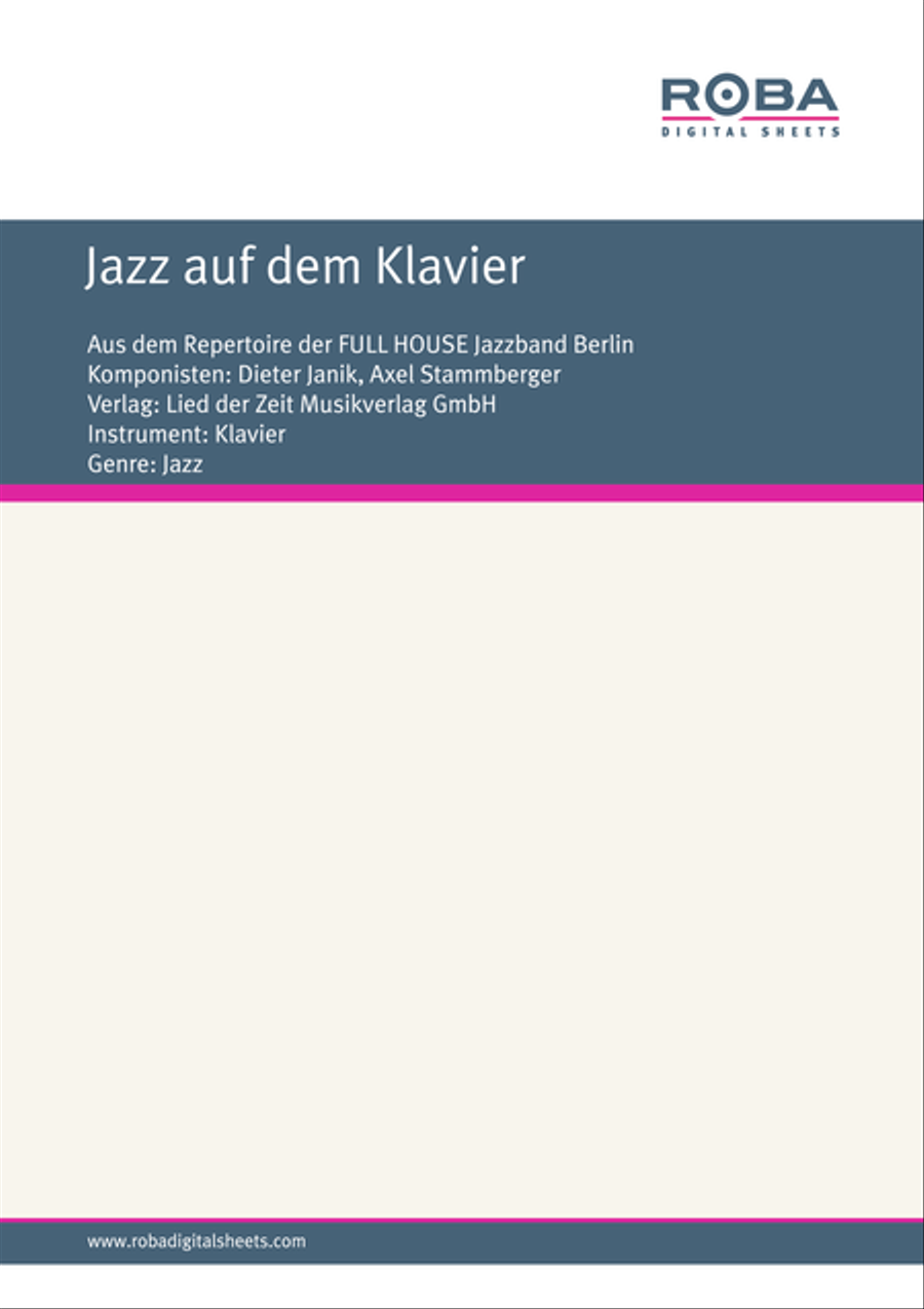 Jazz auf dem Klavier Jazz auf dem Klavier Piano Solo scores gallery preview page 1