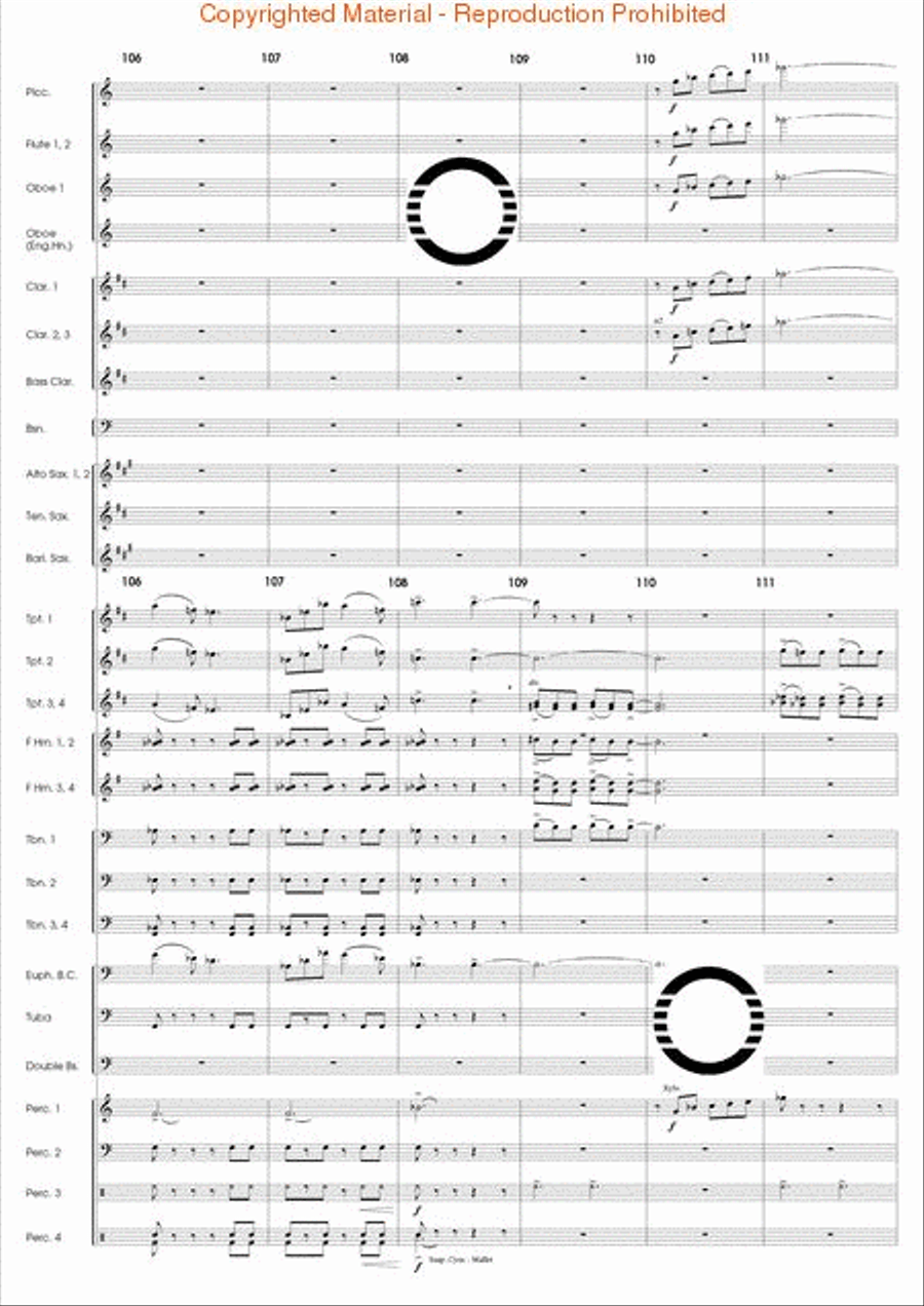 The Eagle's Flight Concert Band scores gallery preview page 22