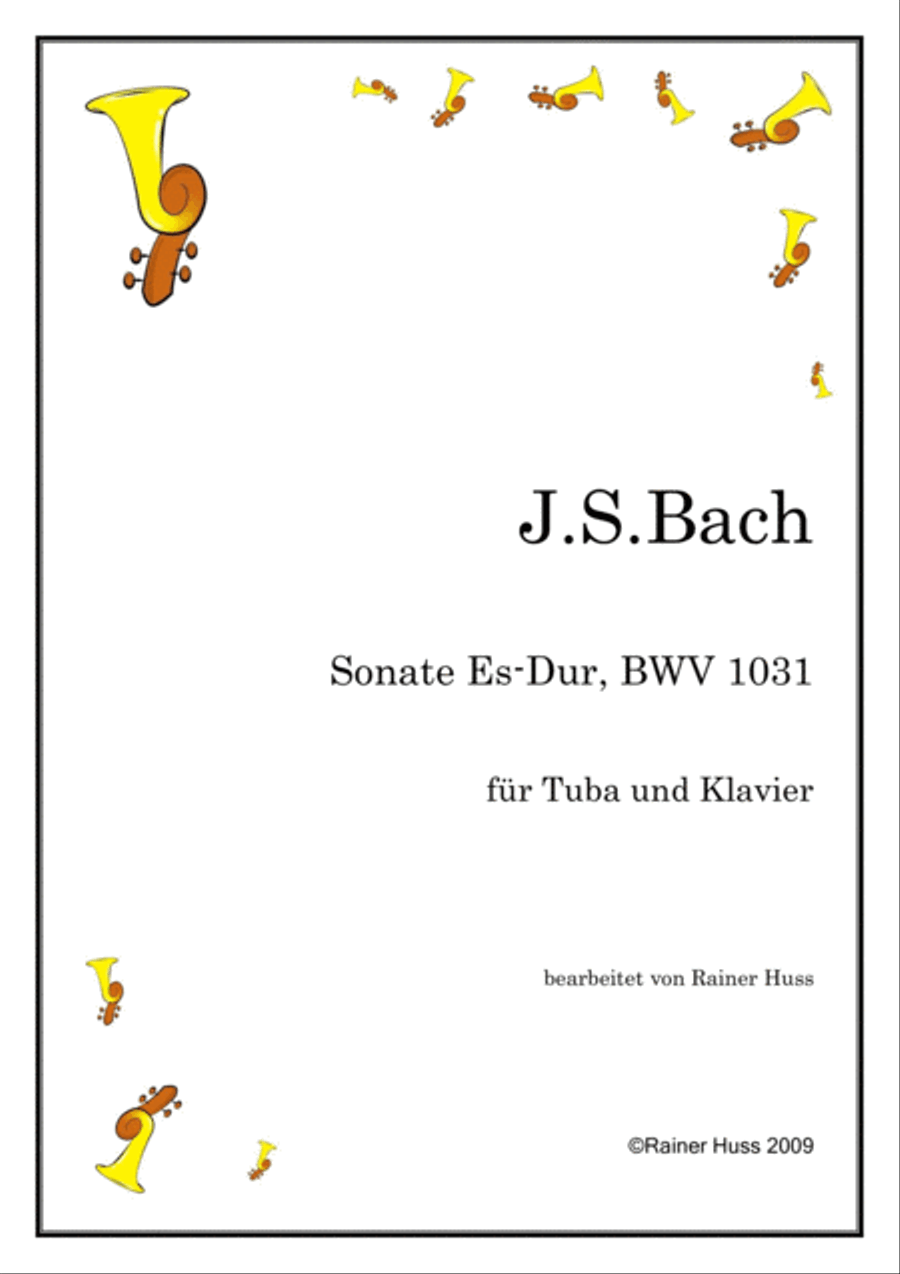 J.S.Bach, Sonata in Eb, BWV 1031 Small Ensemble scores gallery preview page 1
