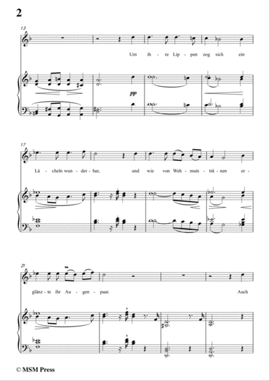 Schubert-Ihr Bild,in d minor,for Voice&Piano Voice scores gallery preview page 4