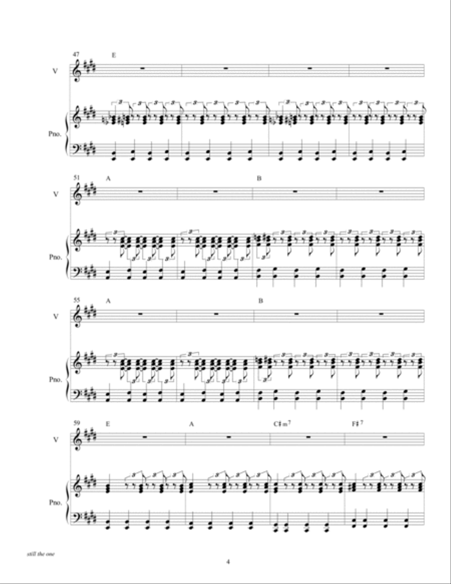 Still The One Voice scores gallery preview page 6