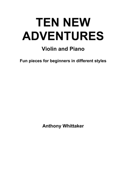 Ten New Adventures for Violin and Piano image number null