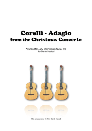 Book cover for Adagio from Corelli's Christmas Concerto - for 3 guitars or large ensemble
