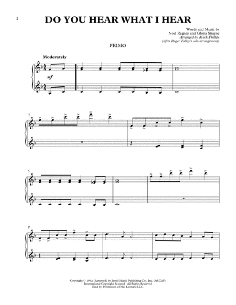 Do You Hear What I Hear Set of Parts scores gallery preview page 2