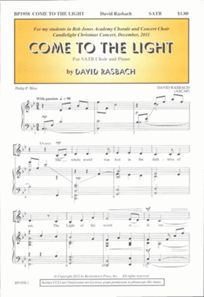 Book cover for Come To the Light