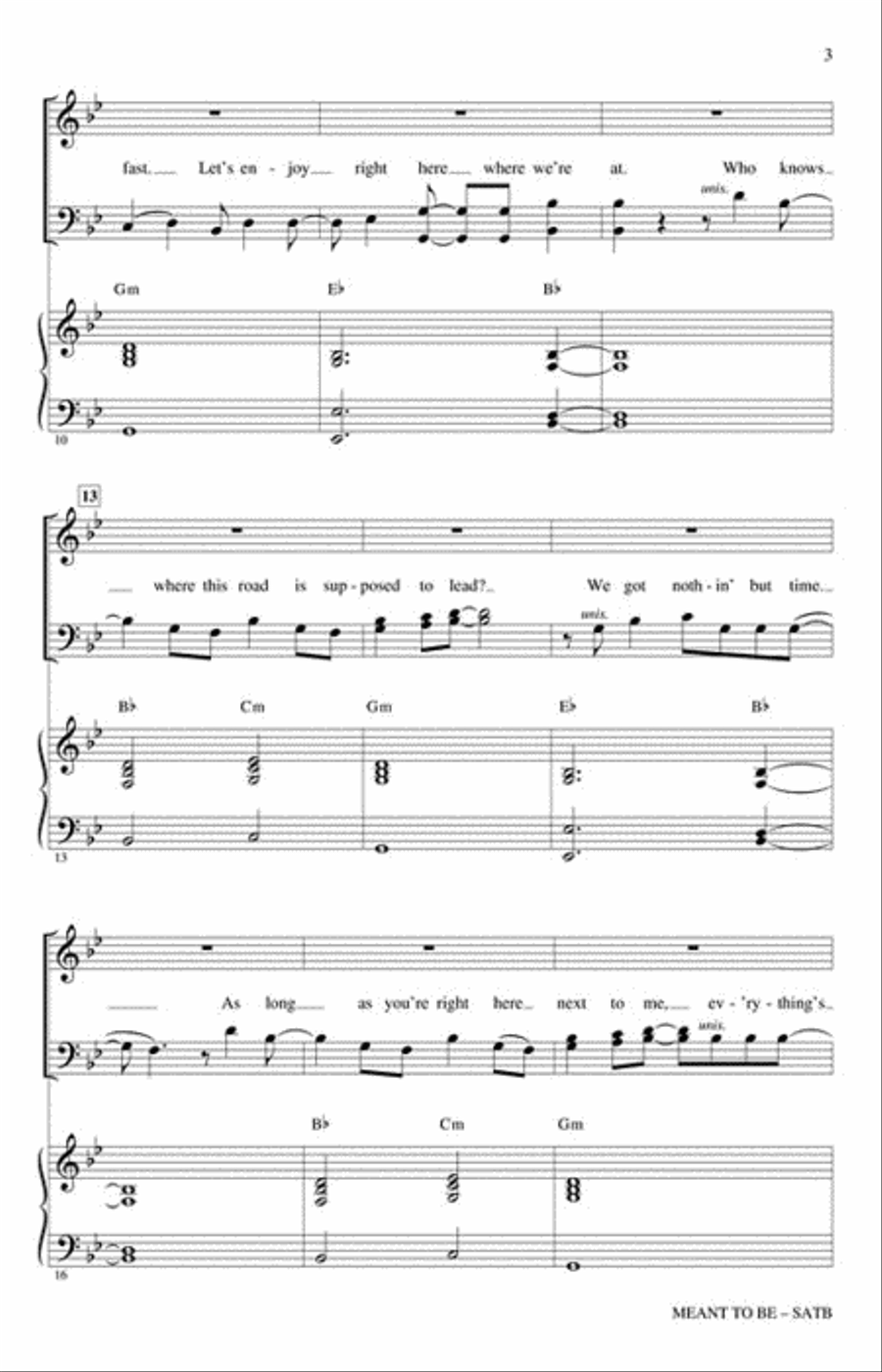 Meant to Be 4-Part scores gallery preview page 3