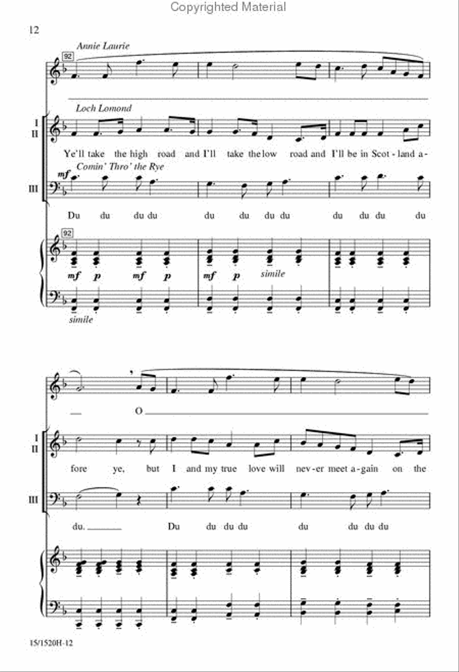 A Scottish Tribute 3-Part scores gallery preview page 11