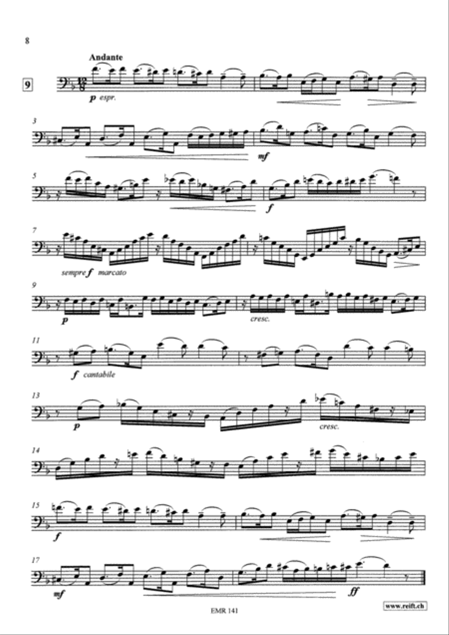 Technical & Melodic Studies Vol. 5 Trombone scores gallery preview page 8