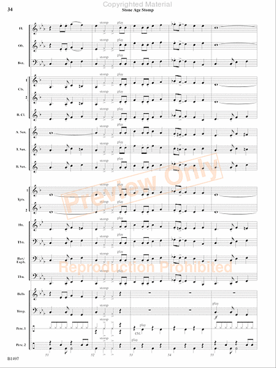 Curtain Up! Concert Band scores gallery preview page 31
