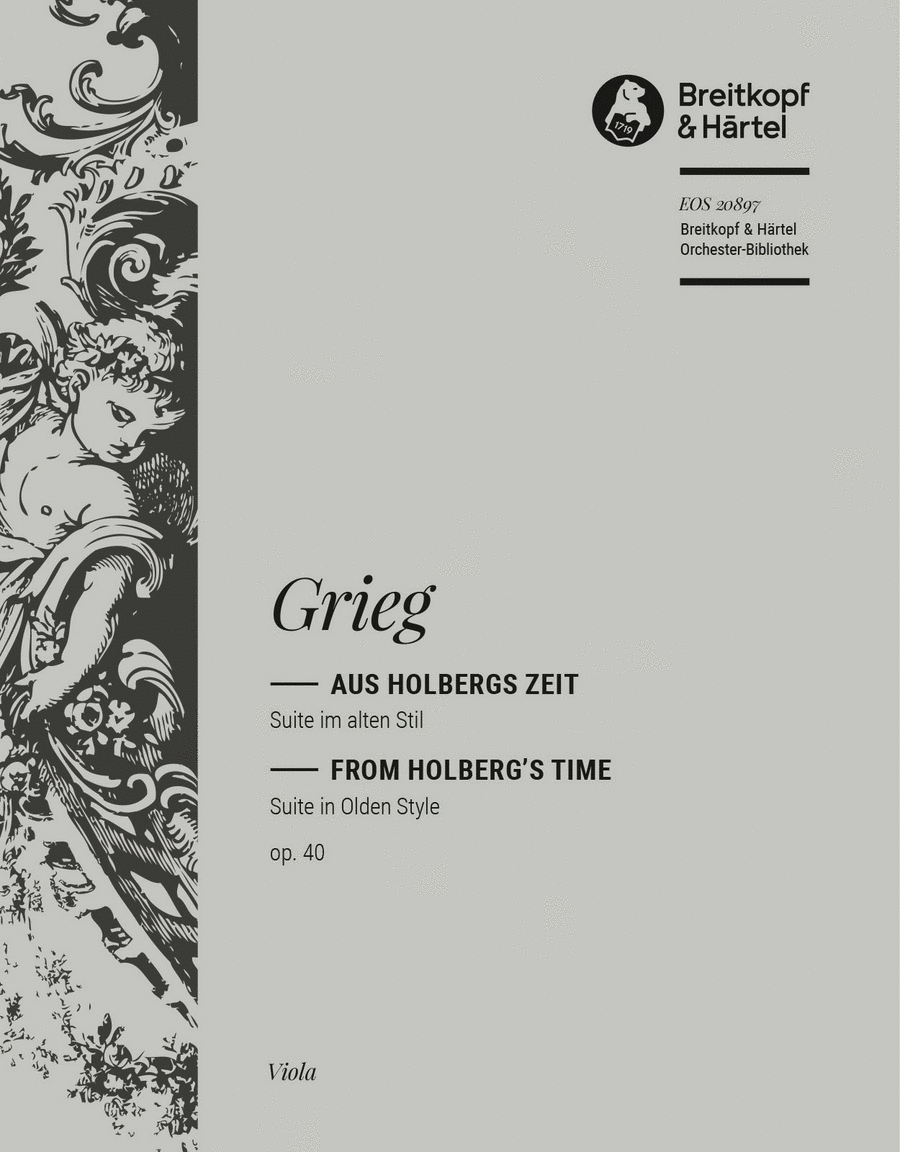 From Holberg's Time Op. 40 Part scores gallery preview page 1