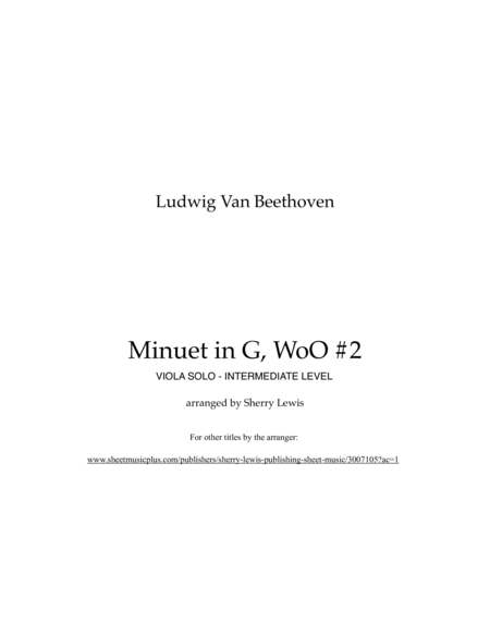 Minuet in G by Beethoven #2 -no opus image number null