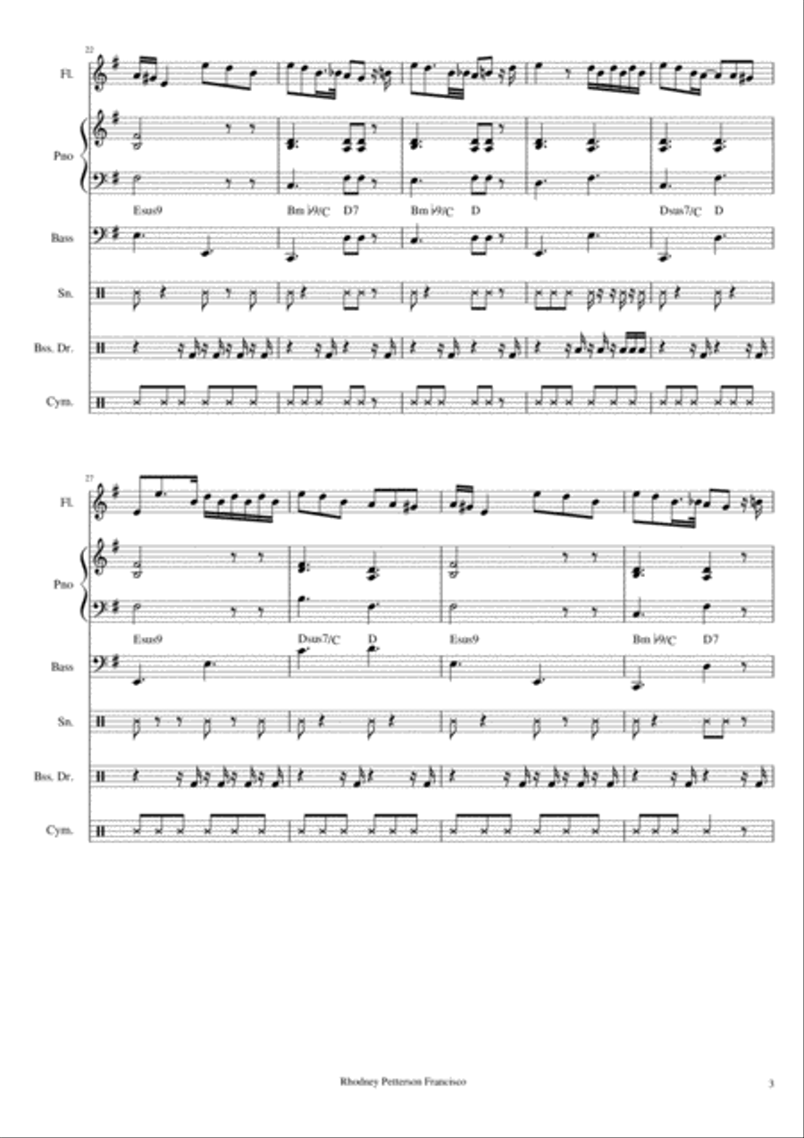 Kiss From A Rose Kiss From A Rose Small Ensemble scores gallery preview page 3