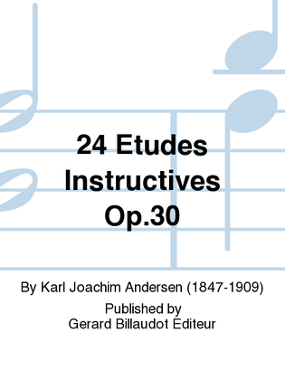 Book cover for 24 Etudes Instructives Op. 30