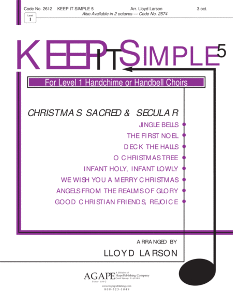Keep It Simple 5 (Christmas Sacred and Secular) 3-Octaves scores gallery preview page 2