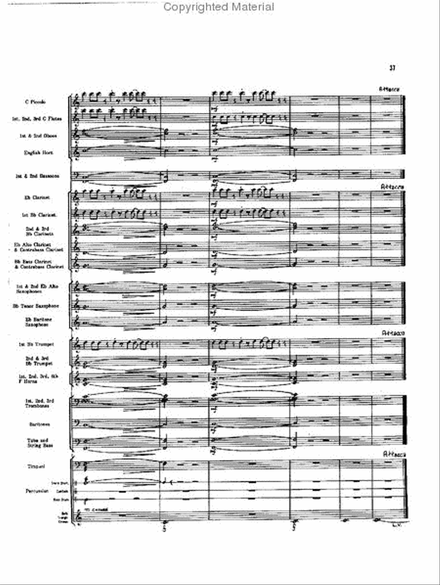 Caccia and Chorale Concert Band scores gallery preview page 36