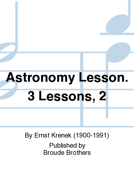 Astronomy Lesson. 3 Lessons, 2