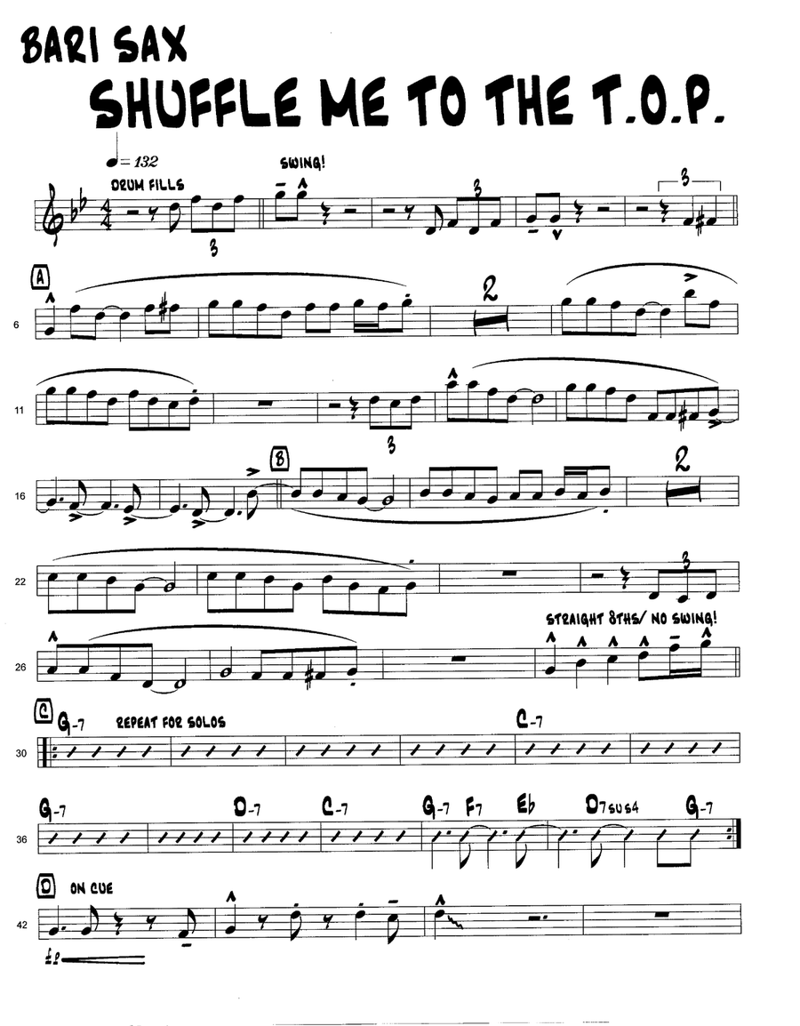 Shuffle Me To The T.O.P. Jazz Ensemble scores gallery preview page 5