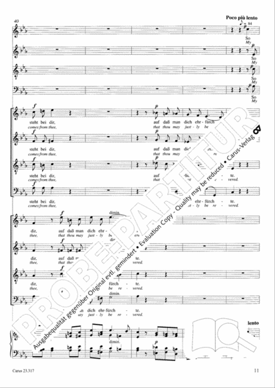 Psalm 130 4-Part scores gallery preview page 12