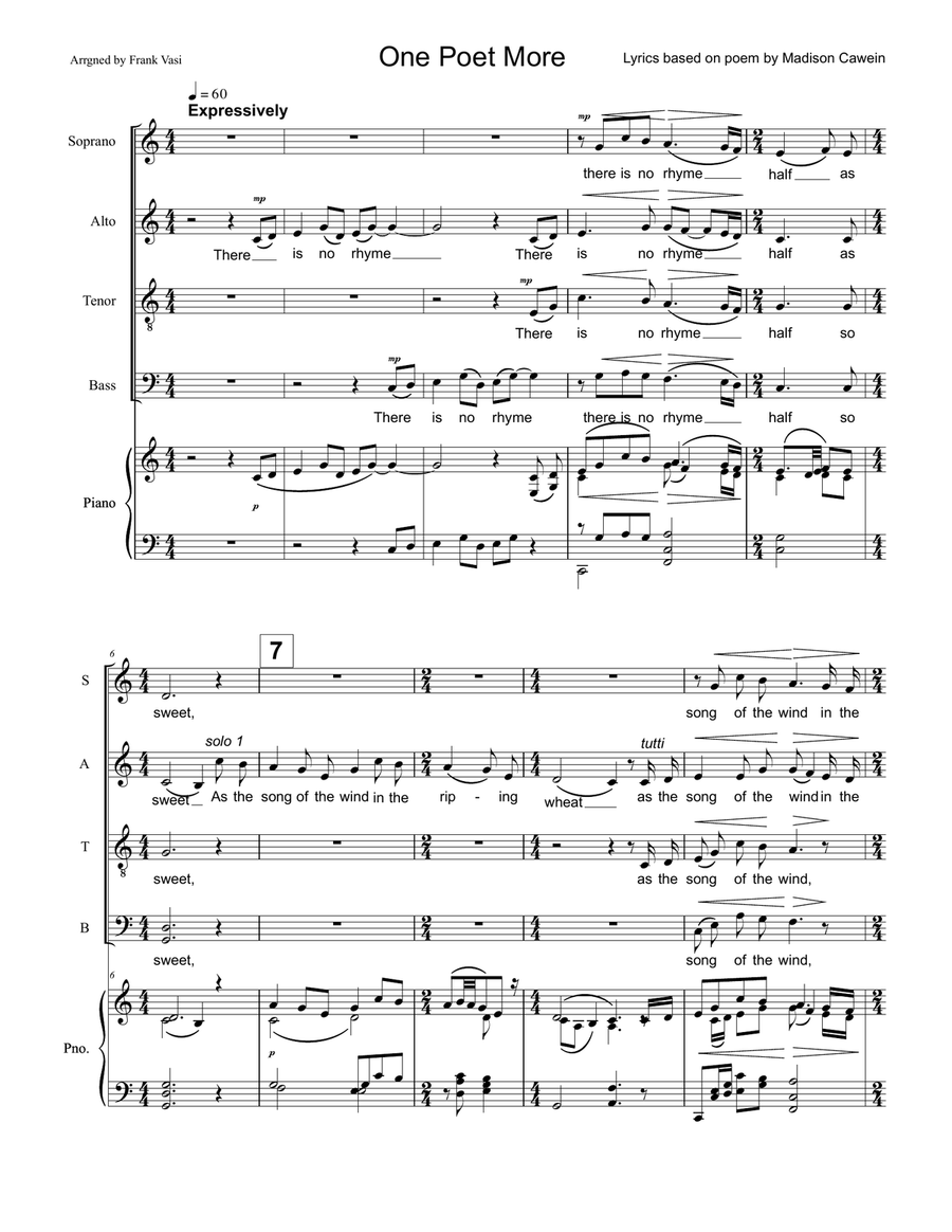 One Poet More Divisi scores gallery preview page 3