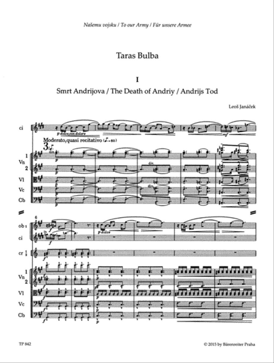 Taras Bulba Orchestra scores gallery preview page 2