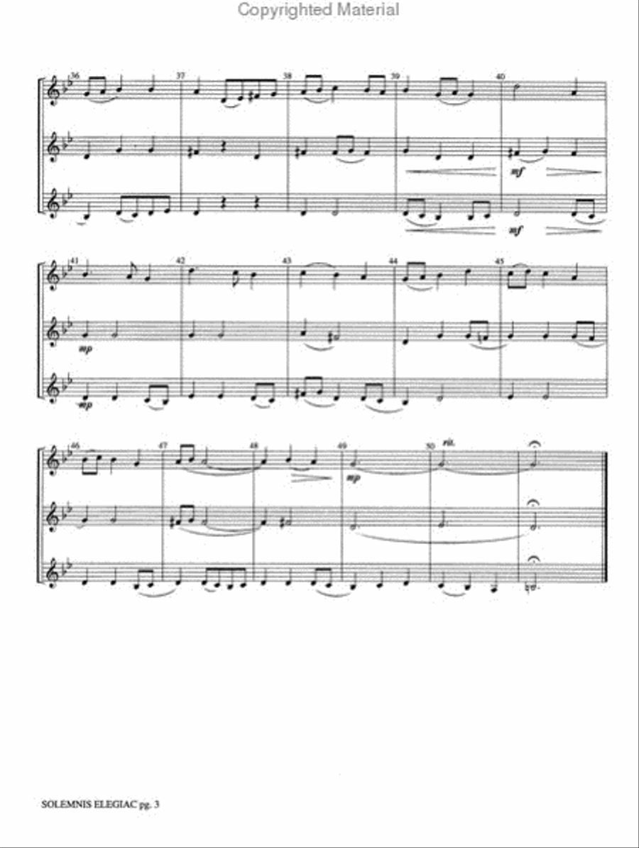 Solemnis Elegiac Small Ensemble scores gallery preview page 3