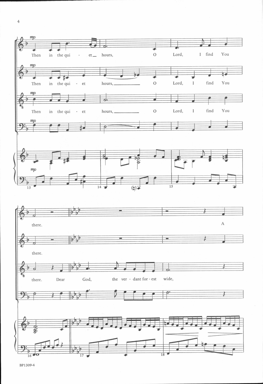 In the Quiet Hours In the Quiet Hours 4-Part scores gallery preview page 4