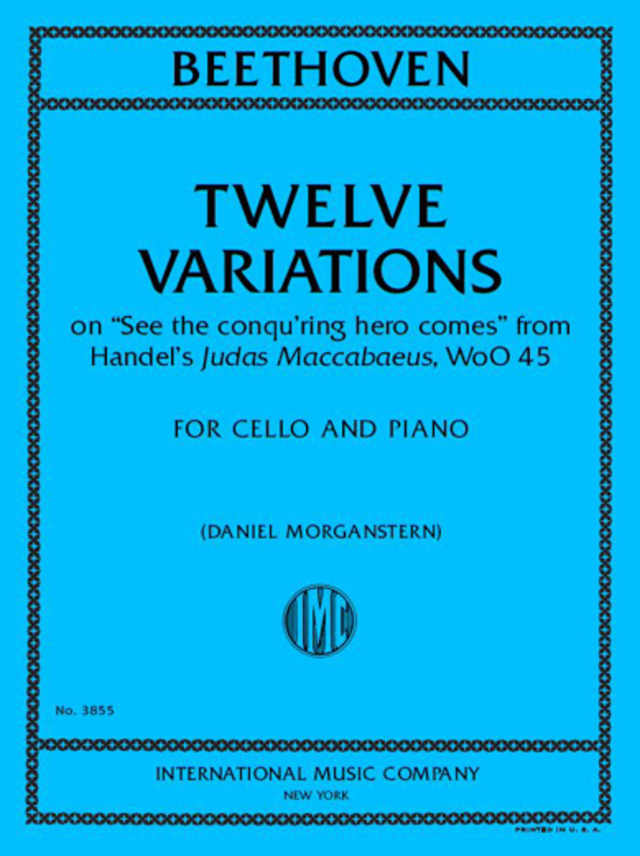 12 Variations On 'See The Conqu'Ring Hero Comes', Woo 45 Piano Accompaniment scores gallery preview page 1