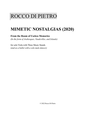 MIMETIC NOSTALGIAS (2020) From the Room of Useless Memories