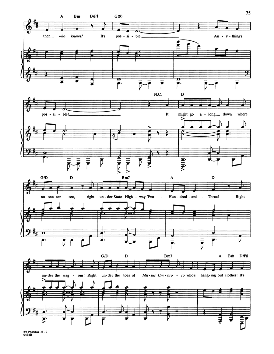 It's Possible (In McElligot's Pool) (from Seussical The Musical) Piano, Vocal scores gallery preview page 2