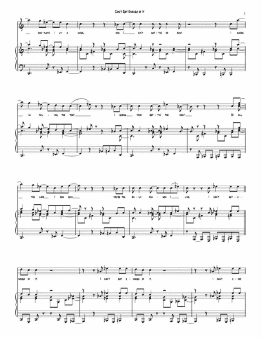 I Can't Get Enough Of It I Can't Get Enough Of It Voice scores gallery preview page 3