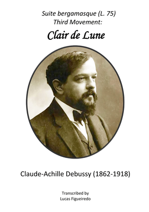 Book cover for Clair de Lune Piano Sheet Music - Debussy - Suite Bergamasque