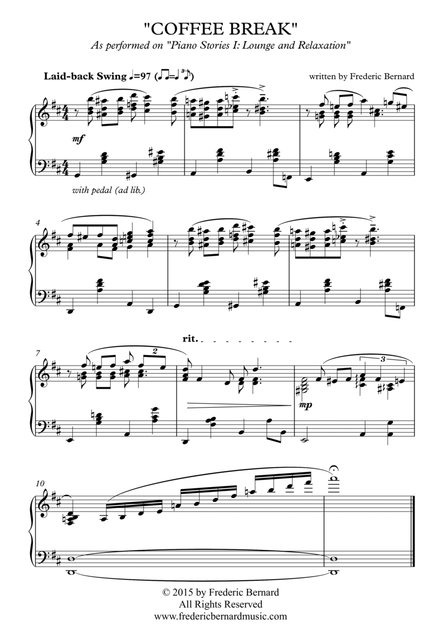 Coffee jazz piano hotsell