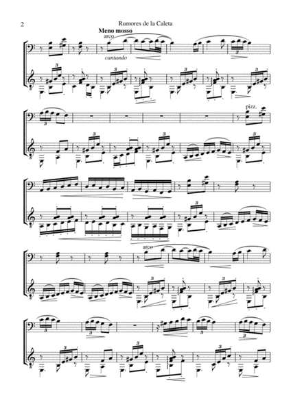 Rumores de la Caleta Op. 71 No. 6 for cello and guitar image number null